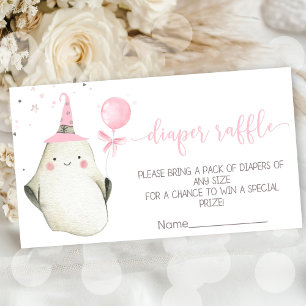 Little Boo is almost due Baby shower  Enclosure Card
