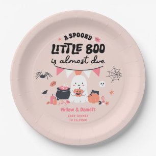 Little Boo is Almost Due Baby Shower Plates