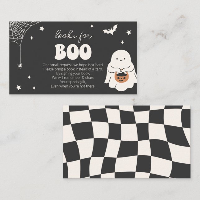 Little Boo is Almost Due Books for Baby Card (Front/Back)