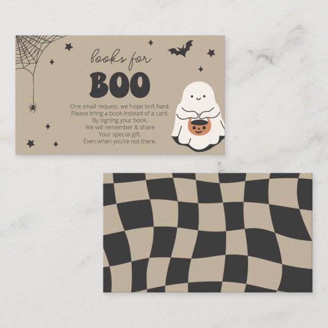 Little Boo is Almost Due Books for Baby Card (Front/Back)