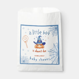 Little boo is Almost Due Boy Shower Favour Bag