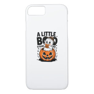 Little Boo Is Almost Due Cute Halloween Pregnancy  iPhone 8/7 Case