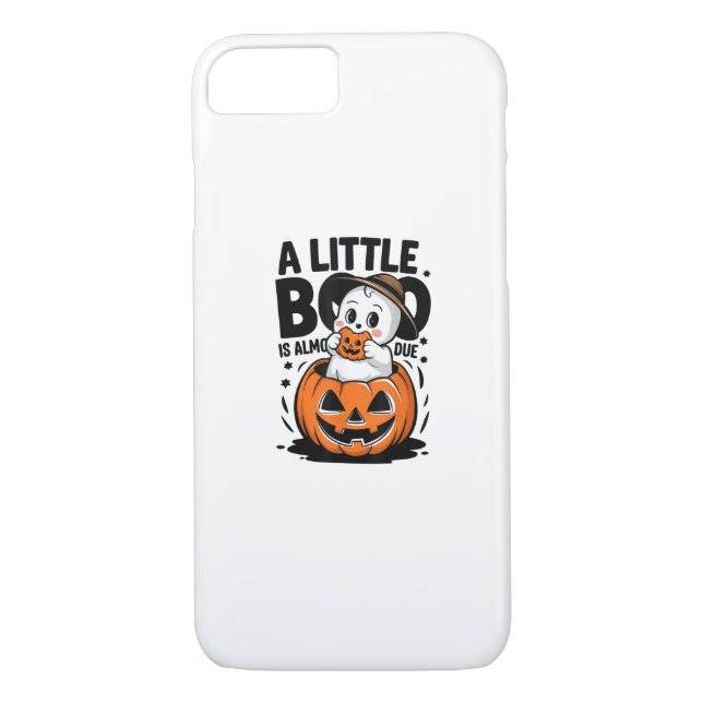 Little Boo Is Almost Due Cute Halloween Pregnancy  Case-Mate iPhone Case (Back)