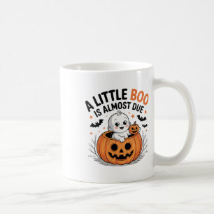 Little Boo Is Almost Due Cute Halloween Pregnancy Coffee Mug