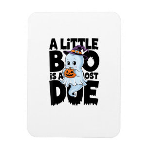 Little Boo Is Almost Due Cute Halloween Pregnancy Magnet