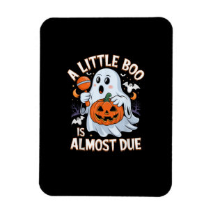 Little Boo Is Almost Due Cute Halloween Pregnancy Magnet
