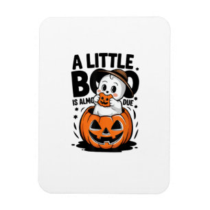 Little Boo Is Almost Due Cute Halloween Pregnancy Magnet