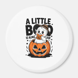 Little Boo Is Almost Due Cute Halloween Pregnancy  Magnet