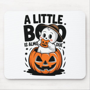 Little Boo Is Almost Due Cute Halloween Pregnancy Mouse Pad