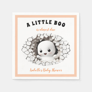 Little Boo Is Almost Due Ghost Baby Shower Napkins