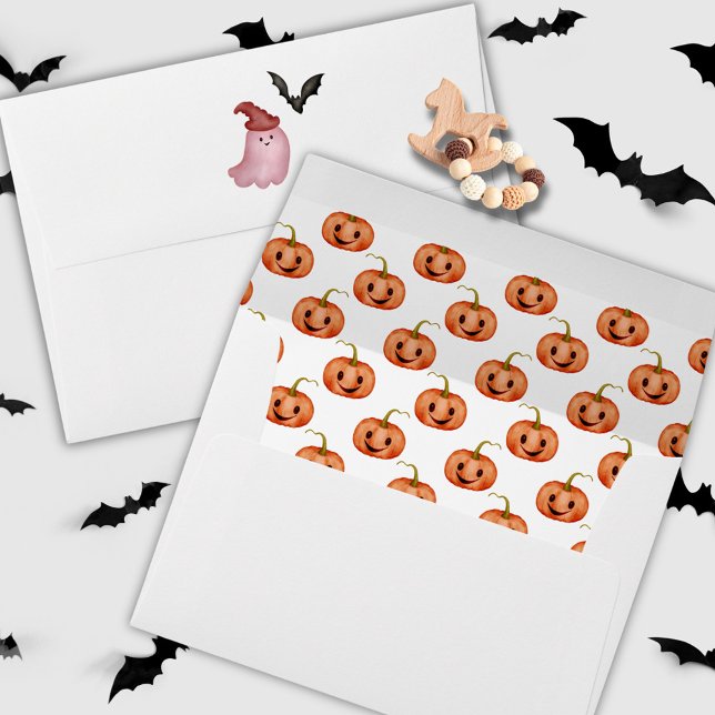 Little Boo Is Almost Due Halloween Baby Shower  Envelope (Creator Uploaded)