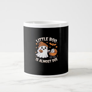 Little Boo Is Almost Due - Halloween Pregnancy Rev Large Coffee Mug