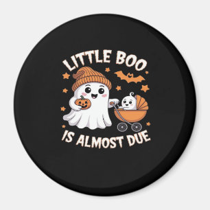 Little Boo Is Almost Due - Halloween Pregnancy Rev Magnet