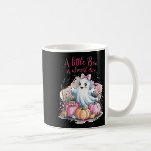 Little Boo Is Almost Due Halloween Theme Girl Baby Coffee Mug