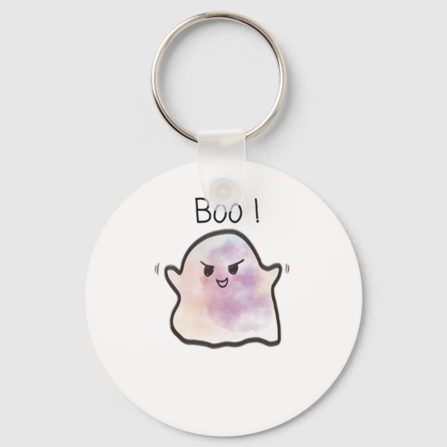 Little Boo Is Cheeky Funny Meme Key Ring (Front)