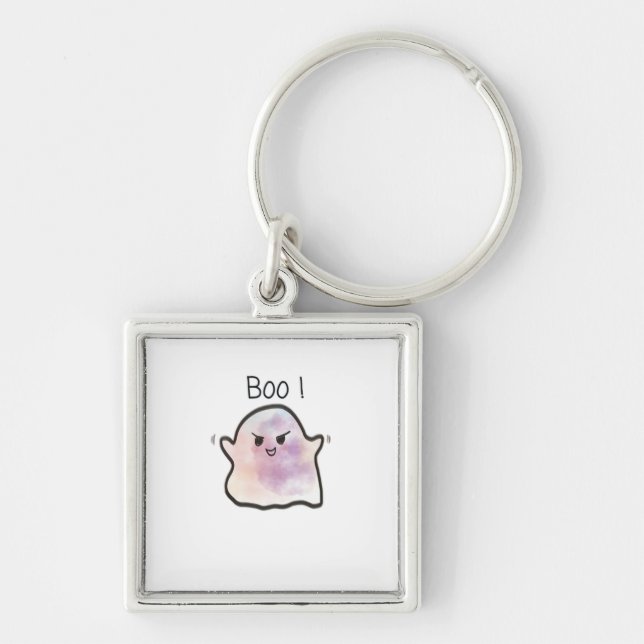 Little Boo Is Cheeky Funny Meme Key Ring (Front)