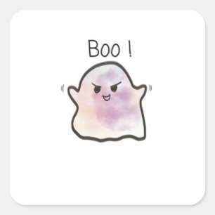 Little Boo Is Cheeky Funny Meme Square Sticker