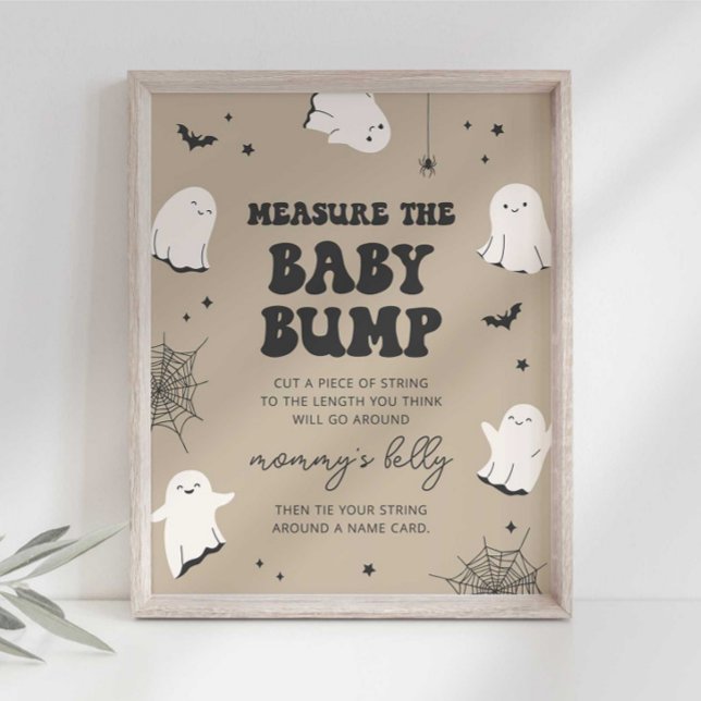 Little Boo Measure the Baby Bump Baby Shower Sign (Creator Uploaded)