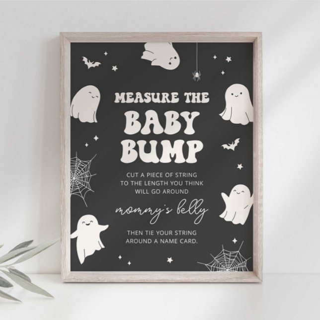 Little Boo Measure the Baby Bump Baby Shower Sign (Creator Uploaded)