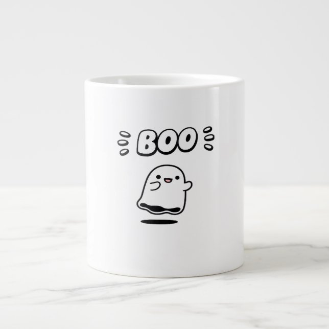 Little Boo Minimal Style Large Coffee Mug (Front)