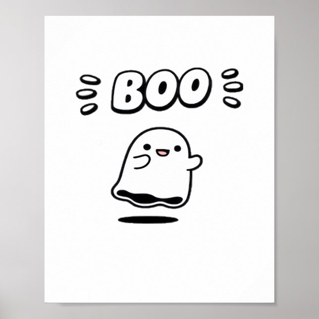 Little Boo Minimal Style Poster (Front)