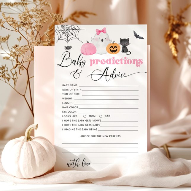 Little boo pink Baby predictions and advice card (Creator Uploaded)