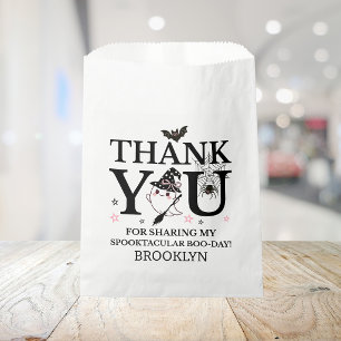 Little Boo Pink Girl Halloween Thank You Birthday Favour Bag