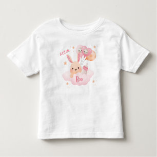 Little Boo Pink Halloween Baby Shower Toddler T-Shirt