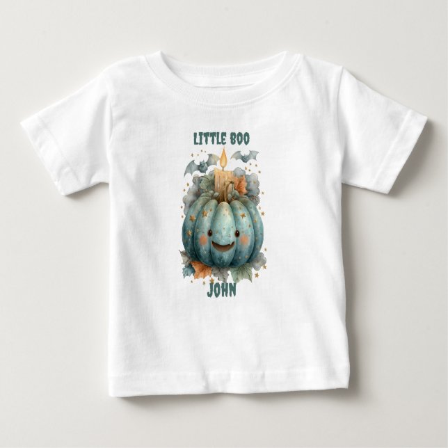 Little Boo Pumpkin for Boys Baby T-Shirt (Front)