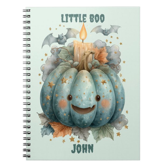 Little Boo Pumpkin for Boys Notebook (Front)