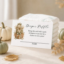 Little Boo Pumpkins Ghost Cute Diaper Raffle