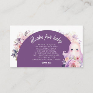 Little Boo purple Books for baby ticket  Enclosure Card