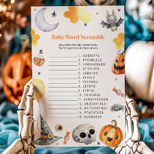 Little Boo Scary Halloween Word Scramble Game