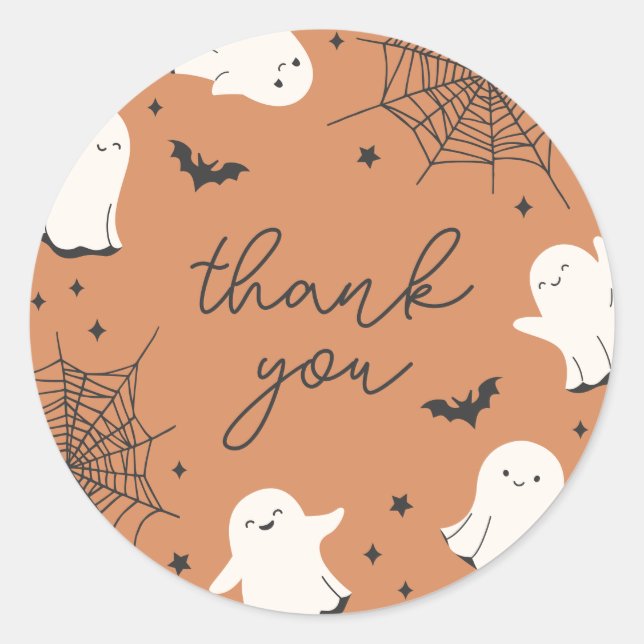 Little Boo Thank You Sticker (Front)