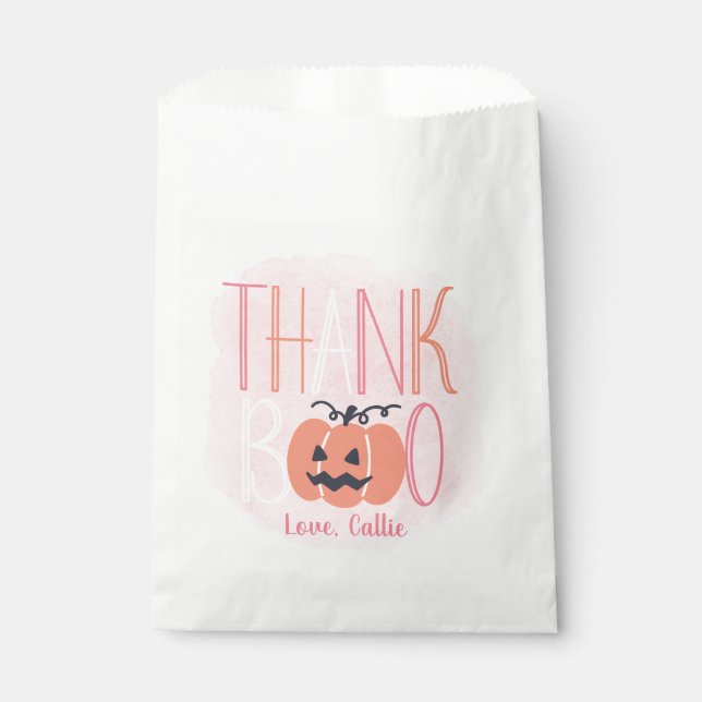 Little Boo Thanks Boo  Favour Bag (Front)