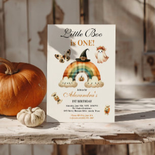 Little Boo Western First Birthday Invitation