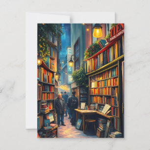 Little Bookshop In A Cosy Corner Of A City Postcard