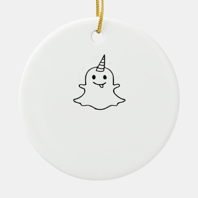 Little Boonicorn Trendy Unique Ceramic Ornament (Front)