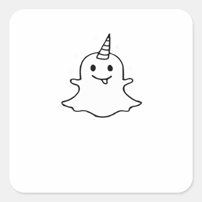 Little Boonicorn Trendy Unique Square Sticker (Front)