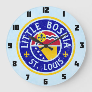 Little Bosnia St. Louis   Large Clock