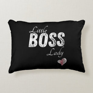 Little Boss Lady Baby Children Toddler Girl Short Decorative Cushion