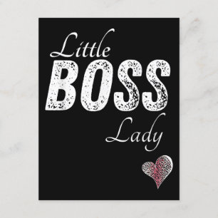 Little Boss Lady Baby Children Toddler Girl Short Enclosure Card