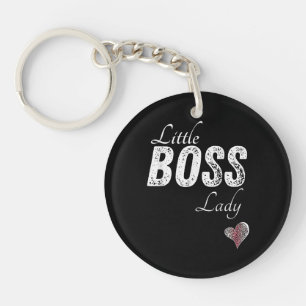 Little Boss Lady Baby Children Toddler Girl Short Key Ring