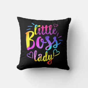 Little Boss Lady Girls Kids Daughter Baby mini bos Cushion