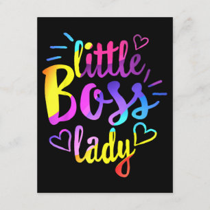 Little Boss Lady Girls Kids Daughter Baby mini bos Enclosure Card