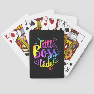 Little Boss Lady Girls Kids Daughter Baby mini bos Playing Cards