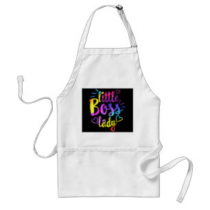 Little Boss Lady Girls Kids Daughter Baby mini bos Standard Apron