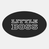 LITTLE BOSS OVAL STICKER