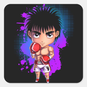 Little Boxer Square Sticker