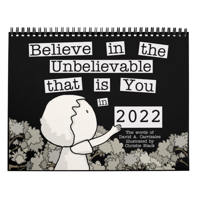 Little Boy Arranges Words 2022 (Medium) Calendar (Cover)